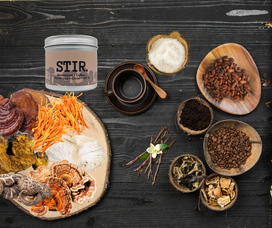 Unleash Your Mind and Energize Your Body with STIR. Mushroom Coffee
